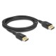 DELOCK καλώδιο DisplayPort 85660, certified, 8K/60Hz, 32.4 Gbps, 2m, μαύρο