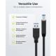 GOOBAY καλώδιο USB 3.0 σε USB Type B 95721, 0.25m, 5Gbps, μαύρο