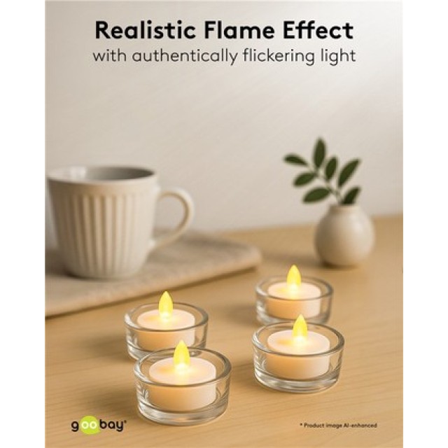 GOOBAY σετ LED φωτιστικά ρεσώ 77752, 2500K, IP20, 4τμχ