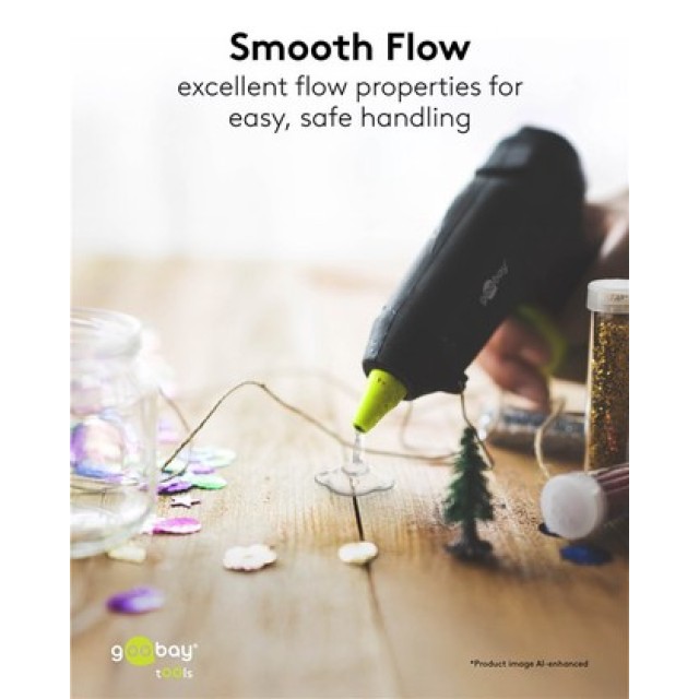 GOOBAY ράβδοι σιλικόνης 77853, Φ11mm x 200mm, διάφανο, 50τμχ