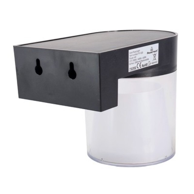 POWERTECH LED ηλιακό φωτιστικό PT-1520 με αισθητήρα κίνησης, 4W, 2000mAh, μαύρο