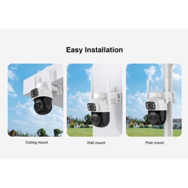 VSTARCAM smart ηλιακή κάμερα BG622DR, dual lens, 2MP, 4G, SD, PTZ, IP66