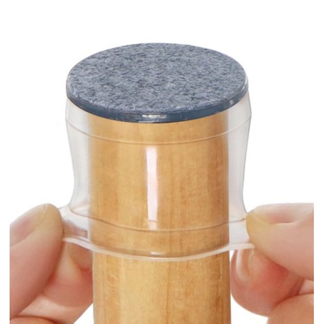 HOME USE προστατευτικές τάπες επίπλων HUH-0258, 16-23mm, διάφανες, 24τμχ