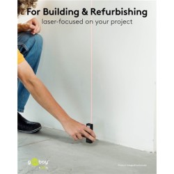 GOOBAY laser μετρητής απόστασης 77834, επαναφορτιζόμενος, έως 30m