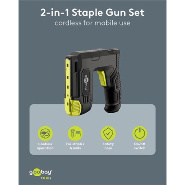 GOOBAY καρφωτικό μπαταρίας για καρφιά & συνδετήρες 77819, 1500mAh