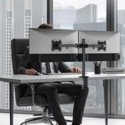 POWERTECH βάση γραφείου για 2x οθόνες PT-1552, 17-32", έως 10kg