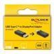 DELOCK αντάπτορας DisplayPort σε USB-C 61078, 8K/60Hz, μαύρος