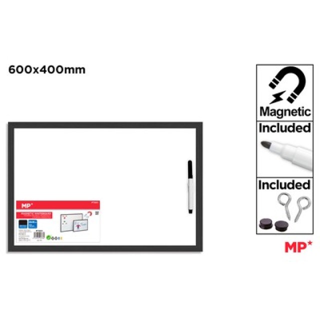 MP πίνακας μαρκαδόρου PT301I με μαρκαδόρο, μαγνητικός, 60x40cm