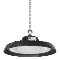 POWERTECH LED φωτιστικό καμπάνα PT-1531, 100W, 6500K, Φ30x11cm, IP65, μαύρο