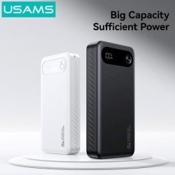 USAMS power bank CD251 με οθόνη, 3x θύρες εξόδου, 20000mAh, PD20W, μαύρο USAMS power bank CD251 με οθόνη, 3x θύρες εξόδου, 20000mAh, PD20W, μαύρο