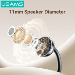 USAMS earphones με θήκη φόρτισης Echo R02, OWS, Φ11mm, 50/300mAh, μαύρα USAMS earphones με θήκη φόρτισης Echo R02, OWS, Φ11mm, 50/300mAh, μαύρα