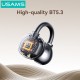 USAMS earphones με θήκη φόρτισης Echo R02, OWS, Φ11mm, 50/300mAh, μαύρα