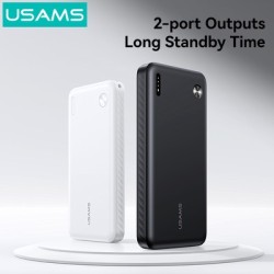 USAMS power bank CD253, 2x θύρες εξόδου, 10000mAh, 10W, μαύρο USAMS power bank CD253, 2x θύρες εξόδου, 10000mAh, 10W, μαύρο