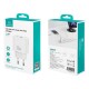 USAMS φορτιστής τοίχου CC317, USB & USB-C, 33W, GaN, λευκός