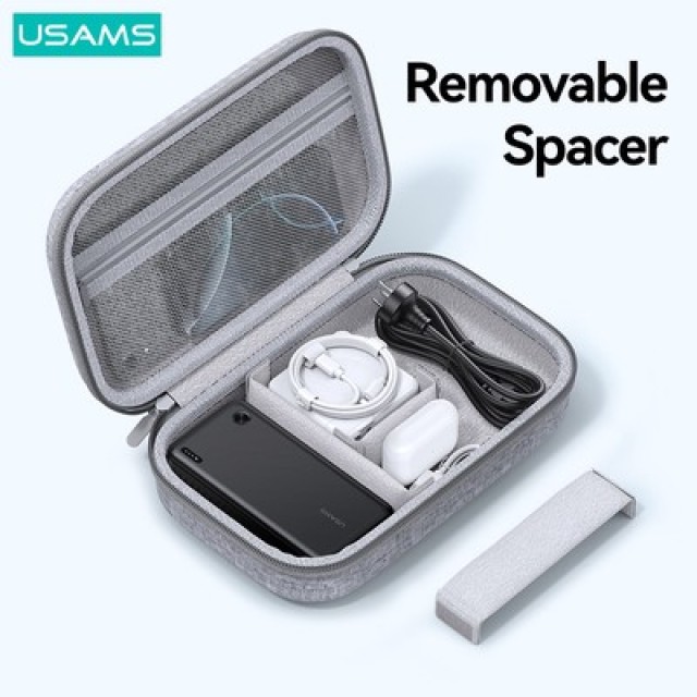 USAMS θήκη tablet και οργάνωσης αξεσουάρ Jane05, 265x167x72mm, γκρι