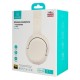 USAMS headphones YG23, ασύρματα & ενσύρματα, Φ40mm, 300mAh, μπεζ