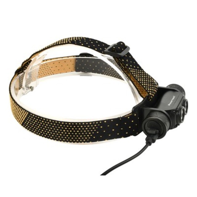 POWERTECH LED φακός κεφαλής PT-1549, επαναφορτιζόμενος, 1000lm, IP44, μαύρος