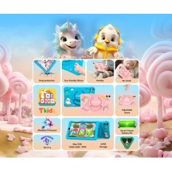 TECLAST tablet P85 Kids, 8", 3/64GB, Android 15, 5000mAh, ροζ