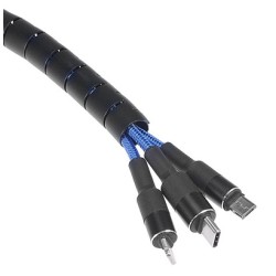 POWERTECH δεματικό καλωδίων TIES-083, πλαστικό, Φ20mm, 2m, μαύρο