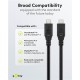 GOOBAY καλώδιο USB-C 74198, USB4, 100W, 20Gbps, 4K/60Hz, 3m, μαύρο