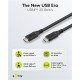 GOOBAY καλώδιο USB-C 74198, USB4, 100W, 20Gbps, 4K/60Hz, 3m, μαύρο