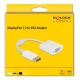 DELOCK αντάπτορας DisplayPort σε VGA 61007, Full HD, passive, λευκός