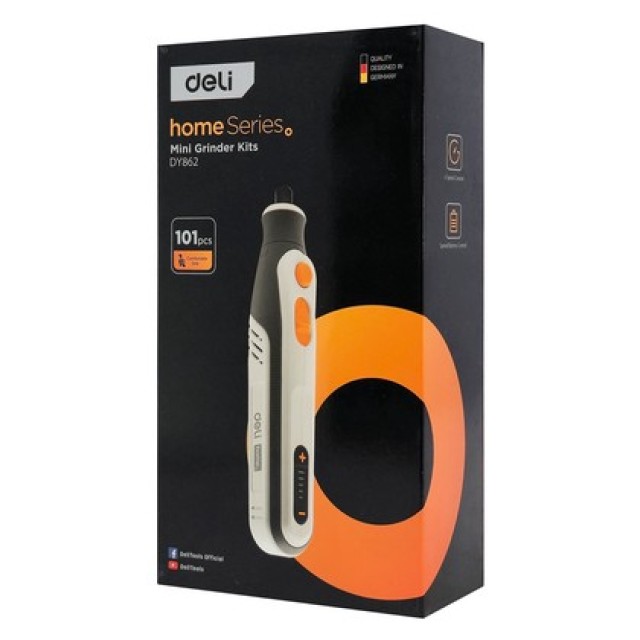 DELI επαναφορτιζόμενο περιστροφικό πολυεργαλείο  DY862, 4V, 2000mAh, έως 25000rpm