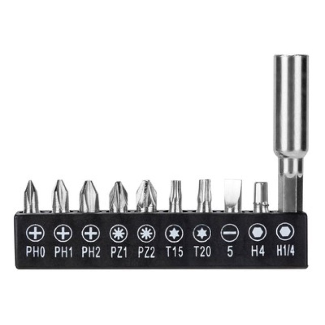 DELI κατσαβίδι μπαταρίας με μύτες DL-DP04-E2B1, LED φακός, 1500mAh