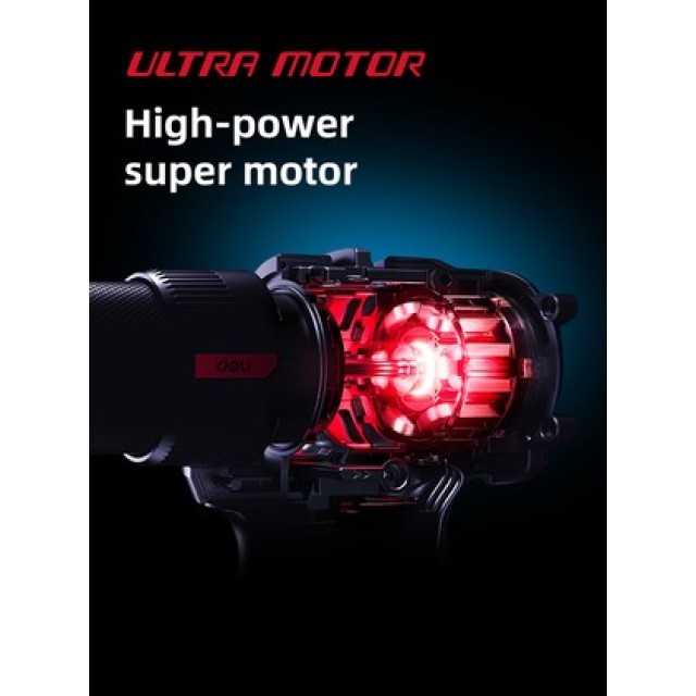 DELI κρουστικό δραπανοκατσάβιδο μπαταρίας DE-CZ16-1A2, Brushless, 16V, 2Ah, 45N.m