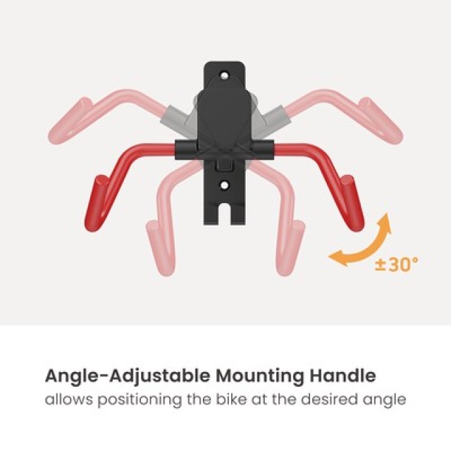 BRATECK επιτοίχια βάση ποδηλάτου LBM13-01, έως 30kg, μαύρη