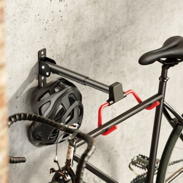 BRATECK επιτοίχια βάση ποδηλάτου LBM13-01, έως 30kg, μαύρη