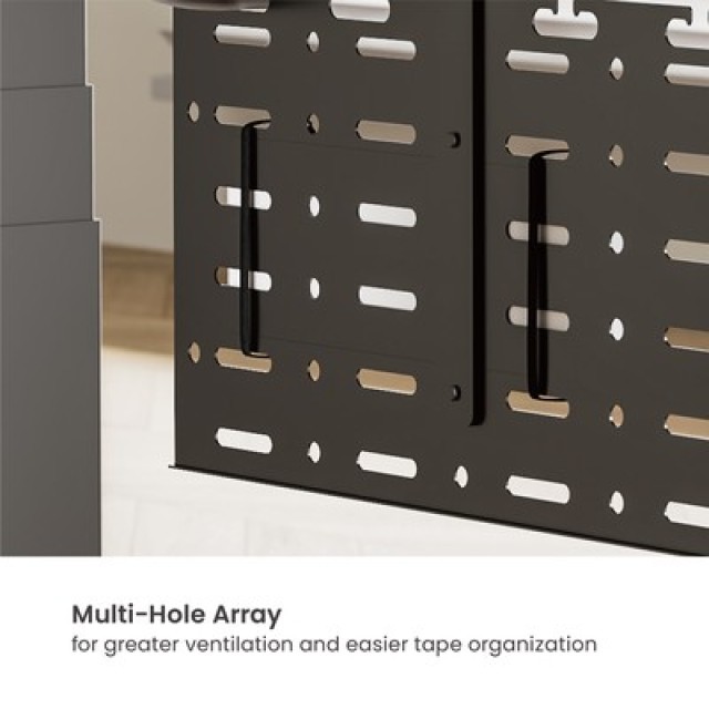 BRATECK cable management γραφείου CC11-20-1, μεταλλικό, 384x63x307mm, μαύρο