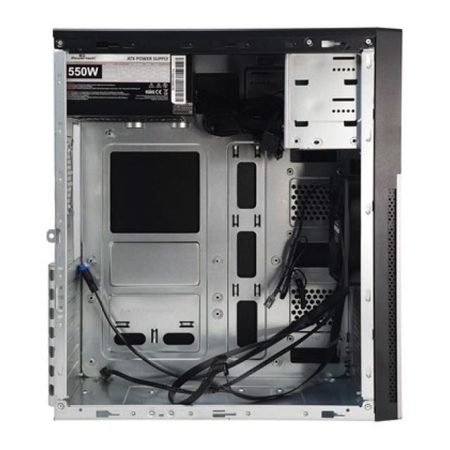 POWERTECH PC Case PT-1563 με 550W PSU, ATX Midi, 376.6x175x408.5mm, μαύρο