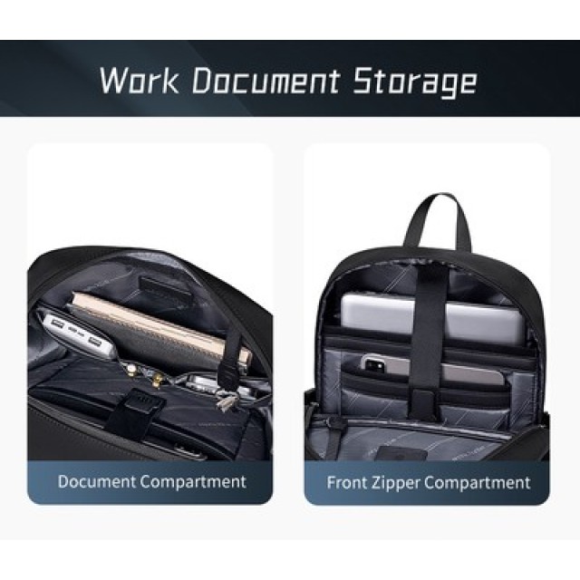 ARCTIC HUNTER τσάντα πλάτης B00811 με θήκη laptop 15.6", 16.5L, μαύρη