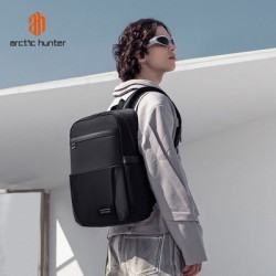 ARCTIC HUNTER τσάντα πλάτης B00811 με θήκη laptop 15.6", 16.5L, μαύρη