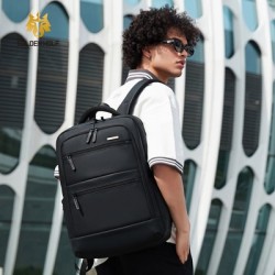 GOLDEN WOLF τσάντα πλάτης GB00707 με θήκη laptop 15.6", 21L, μαύρη