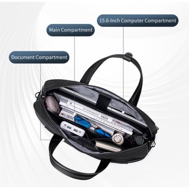 ARCTIC HUNTER τσάντα ώμου GWB00848 με θήκη laptop 15.6", 9L, μαύρη