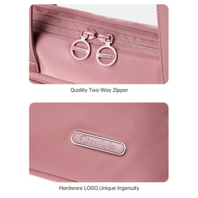 CHANTRIA γυναικεία τσάντα ώμου CB00773 για laptop 15.6", 4L, μαύρη