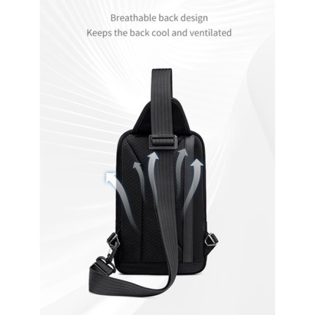 ARCTIC HUNTER τσάντα Crossbody XB00829, 3L, μαύρη