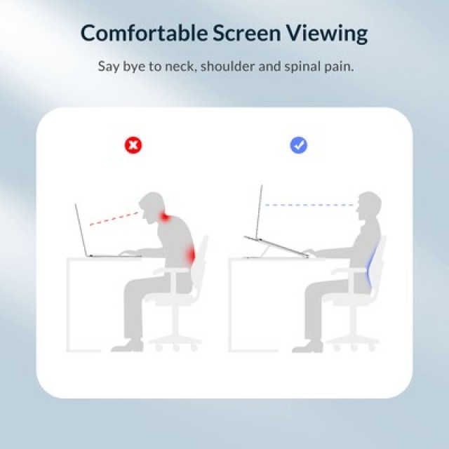 ORICO πλαστική βάση για laptop PFB-A23, 11-17", foldable, πλαστική, μαύρη