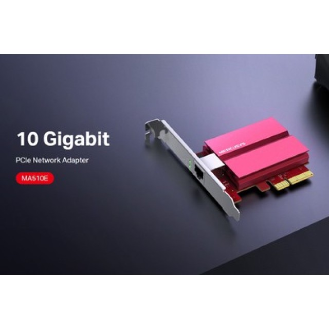 MERCUSYS κάρτα επέκτασης δικτύου PCIe σε RJ45 MA510E, 10Gbps, V1.0