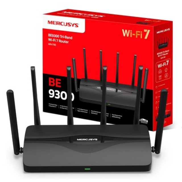 MERCUSYS router MR47BE, WiFi 7, 9.3Gbps BE9300, Tri-Band, V2.0
