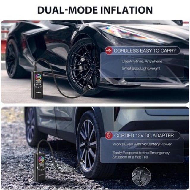 NEXPOW συμπιεστής αέρος αυτοκινήτου NP17, 6000mAh, 150PSI