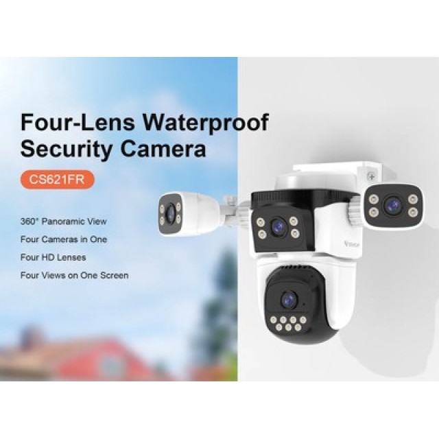 VSTARCAM smart κάμερα CS621FR, four-lens, 2MP, WiFi, SD, PTZ, IP66