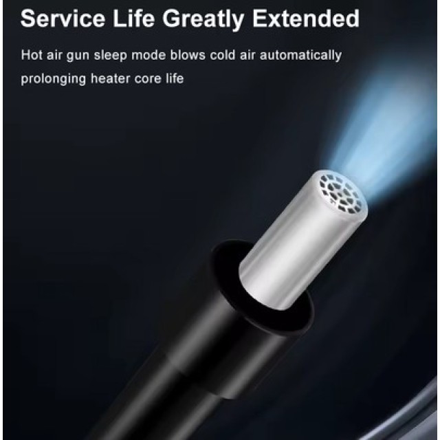 QUICK σταθμός θερμού αέρα QUICK857 Pro με air gun, 580W, 100-500 °C