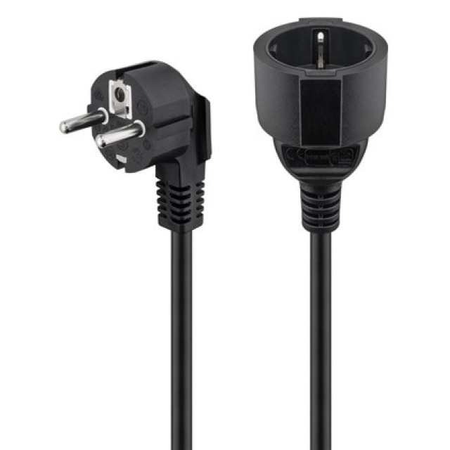 GOOBAY μπαλαντέζα προέκταση ρεύματος 93095, schuko, 3x 1.5mm², 10m, μαύρη