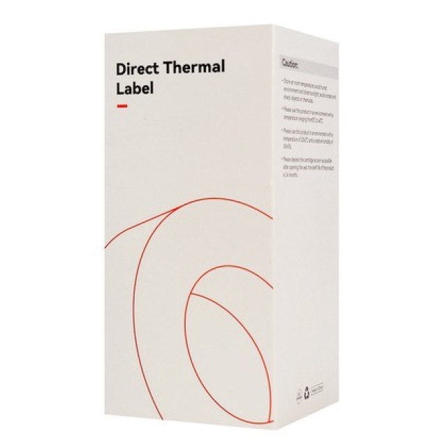 NIIMBOT ρολό θερμικών αυτοκόλλητων ετικετών T100X100-75-WH, 100x100mm, 75 ετικέτες, λευκό