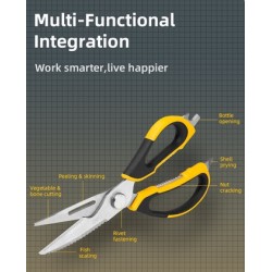 DELI ψαλίδι πολλαπλών χρήσεων DL358019, 225mm