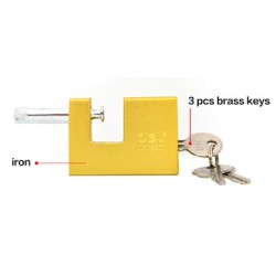 DELI λουκέτο τάκου με κλειδί DL508307, heavy duty, 70mm