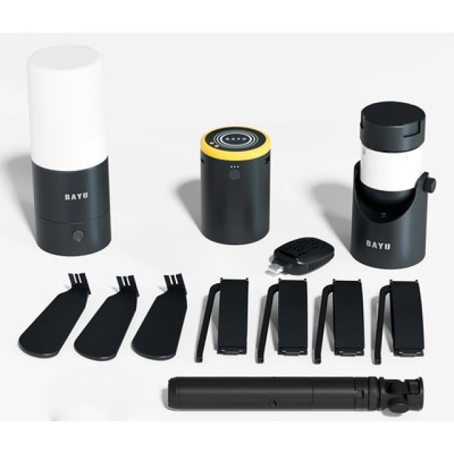 BAYU camping kit με powerbank/ανεμιστήρα/φωτιστικό/συσκευή για κουνούπια C-Pro